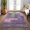 Homeroots 5' X 8' Purple Green And Pink Geometric Washable Indoor Outdoor Area Rug 612443 - alternate 5