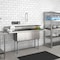 Koolmore 75 in. Three Compartment Sink, Bowl Size 15x15x14, 16 Gauge Stainless-Steel with 2 Drainboards KM-SC151514-15B316 - alternate 4