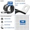 Grizzly Supply Cable Clamp, 1 1/2 in Bundle Dia., .59 in W, Rubber-Lined P-Clamp, 304 Stainless Steel, Black, 100PK GS-RPC5-1 1/2-C - alternate 8