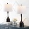Jonathan Y Cooper 26" French Country Farmhouse Iron LED Table Lamp with USB Charging Port, Oil Rubbed Bron, 2PK JYL4045C-SET2 - alternate 3