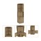 Homeroots 18in Natural Corner Bar Cabinet With Eleven Shelves 488499 - alternate 4