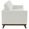 Leisuremod Chester Modern Leather Sofa with Birch Wood Base, White CS83W-L - alternate 5