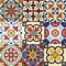 Homeroots 12" X 12" Blue Red Yellow Mosaic Peel And Stick Tiles 555955 - alternate 5