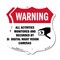 Signmission Video Surveillance Shield Label Set Warn, 18 inch X 18 inch, Plastic Sign, 2PK SHI-P-2PACK-18-467 - alternate 1