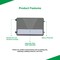 Beyond Led Technology LED Semi Cut-off Wall Pack, Adj 120W/100W/80W, 14400 Lumns, AdjCCT 3000K-5000K, Built In Photocell ZPS-MB421-120W.V1-T1-E11-P3 - alternate 3