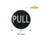 Brixwell Round Pull Indicator Matte Black Finish Pull Matte Black RPL2MBL - alternate 3