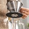 Zwilling Sorrento Stainless Steel Pour Over Coffee Dripper with Double-Wall Glass Coffee Mug 1024006 - alternate 5