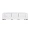 Homeroots 104" White Top Grain Leather Reclining Metal USB Sofa 720390 - alternate 7
