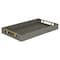 Homeroots 16in Gray Wood Faux Shagreen Serving Tray With Handles 518598 - alternate 2