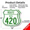 Signmission Route Marker Shield Sign Us 420, 12 inch X 12 inch, Aluminum Metal Sign, 2PK SHI-A-2PACK-12-477 - alternate 2