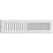 Sierra Grates 4 in. H X 14 in. W 2-Way 45 Degree Louvered, Steel, White Toe Space Grille TSG414-WHT - alternate 1