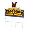 Signmission Chocolate Covered Bananas Die Cut Yard & Stake outdoor plastic, 2436 C-DC-2436-Chocolate Covered Bananas19 - alternate 1