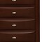 Homeroots 32" Espresso Solid Wood Five Drawer Chest 374165 - alternate 3