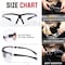 Bison Life Higuard Safety Glasses, Anti-Fog, Impact Resistant, UV400 Eye Protection with Adjustable Temple, 2PK BPES-HGSG-CLLBKGYT-2 - alternate 3