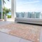 Homeroots 5' X 8' Coral And Ivory Abstract Washable Indoor Outdoor Area Rug 612924 - alternate 6