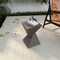 Leisuremod Glint Modern Twisted Fiberstone End Table - Weather-Resistant & Fully Assembled GST13GR - alternate 6