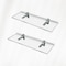 Fab Glass And Mirror Acrylic Shelf 6 x 11.5inces Chrome Bracket 3/4in Thickness Acrylic Pack of 2 AS19SC-6x11CH2P - alternate 1