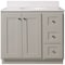 Bertch Storage Solutions 36'' Wx34-1/2'' Hx21''D Harbor Vanity Base without Top 3 Door/1 Drawer ST-P-HA-VSS36RT - alternate 1