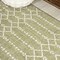 Jonathan Y Ourika Moroccan Geometric Textured Weave Light Green/Cream 5 ft Square Indoor/Outdoor Area Rug SMB108N-5SQ - alternate 5