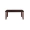 Homeroots 48" Dark Brown Solid Manufactured Wood Dining Table 285839 - alternate 1