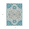 Homeroots 8' X 10' Teal Blue Green And Ivory Oriental Washable Indoor Outdoor Area Rug 596647 - alternate 4