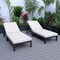 Leisuremod Chelsea Modern Outdoor Chaise Lounge Chair With Light Grey Cushions CLBL-77LGR2 - alternate 5