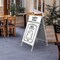 M&T Displays Silver 22x28 Inch Double Sided Dry Erase A-Frame Sign with Header UWAB0NW122X2000 - alternate 5