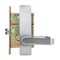 Trans Atlantic Co. DXML Series RightHand Heavy-Duty Commercial MortiseLock W/ Escutcheon Handleset Grade1 Passage in BC DL-DXML10SERH-US26D - alternate 1