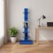 Homeroots 38" Blue Metal Six Shelf Modern Tower Bookcase 654137 - alternate 2