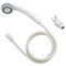 Boston Harbor HandHeld Shower Head, 175 66 80 gpm LMIN psi, 1214 NPT Connection, Threaded, PVC, White DS3068WH - alternate 1