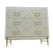 Homeroots 38" Ivory Solid Wood Three Drawer Dresser 489226 - alternate 1