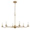 Jonathan Y Shana 35.5" 6-Light Grand Modern Transitional Adjustable Sculptural Wavy Arm Candle-Style Metal LED JYL9558B - alternate 1