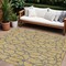 Homeroots 9' X 12' Gold And Gray Geometric Washable Indoor Outdoor Area Rug 599194 - alternate 1