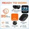 Delton Wireless Bluetooth Over-the-Ear Headphones, Noise-Canceling Computer Headset, Black G520 - alternate 4