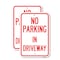 Signmission No Parking in Driveway, 18'' X 24'' 2 Signs, Heavy Gauge Aluminum, 2PK A-1824-2PACK-23723 - alternate 1