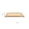 Homeroots 15in Brown And Natural Solid Wood Striped Serving Tray With Handles 401834 - alternate 2