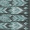 Homeroots 10' X 14' Teal Blue Aqua And Charcoal Southwestern Washable Indoor Outdoor Area Rug 587835 - alternate 2