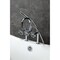 Kingston Brass 7" Center Deck-Mount Clawfoot Tub Faucet with Hand Shower, Polished Chrome AE8401RX - alternate 3