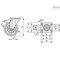 Elesa 449616 Castors steel bracket Vulcanised rubber coating plate bracket, brake 449616 - alternate 3