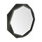 Homeroots 41" Octagon Black Wood Frame Wall Mirror 376443 - alternate 4