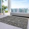 Homeroots 5' X 8' Gray Silver And Beige Oriental Washable Indoor Outdoor Area Rug 582075 - alternate 5