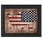 Homeroots America The Beautiful Black Framed Print Wall Art 405469 - alternate 3