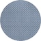 Homeroots 8' Blue And Sky Blue Round Floral Washable Indoor Outdoor Area Rug 610644 - alternate 5