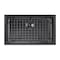 Whitehaus Collection Noah Plus 16 gauge Single Bowl Linen Textured Dual-Mount Sink Set WHNPL3318-MBLK - alternate 4