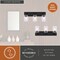 Vaxcel Northfield 3-Light Vanity Light, Matte Black, Clear Seeded Glass, 21-In. Wide W0569 - alternate 3