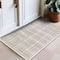 World Rug Gallery Bohemian Stripe Lines Washable Non Slip Area Rug 2 ft x 3 ft Ivory WR68IVORY2X3 - alternate 1