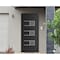 Vdomdoors Front Exterior Prehung Metal-Plastic Door, Manux 8933 Matte Black, Office Commercial and Residentia MANUX8933EXD-BLK-W32xH80-LH - alternate 1