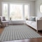Homeroots 3' X 5' Black And Ivory Geometric Washable Indoor Outdoor Area Rug 614719 - alternate 7