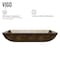 Vigo Donatello Gold Glass 22 in. L x 14 in. W x 5 in. H Rectangular Vessel Bathroom Sink VG07506 - alternate 5