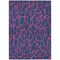 Homeroots 5' X 8' Navy Blue And Dark Pink Geometric Washable Indoor Outdoor Area Rug 599221 - alternate 6